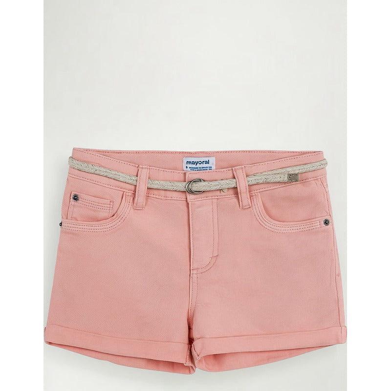 Short De Mezclilla Con Cinturon Mod.275 Marca Mayoral®