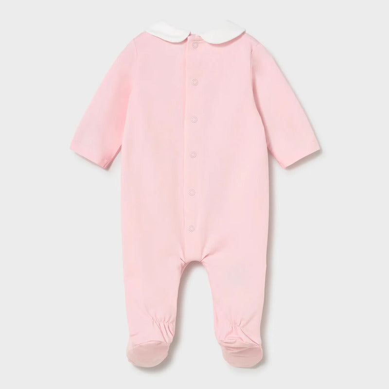 Mameluco Ligero Para Bebé Mod.1743 Marca Mayoral® Rosa 4-6 Meses Lisa