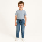Pantalón Jogger De Niño Con Cordón Mod.3564 Marca Mayoral® Azul Acero Liso 7 Años
