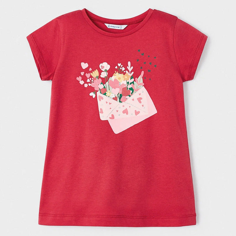 Blusa Casual Para Niña Mod.3070 Marca Mayoral® Hibiscus 7 Años