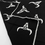 Pañuelo Multiusos Ligero Diseño Tradicional 55x55cm Negro Toros Unitalla