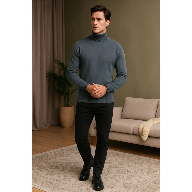 Sueter Cuello Tortuga Para Caballero Mod. E555303 Bobois®