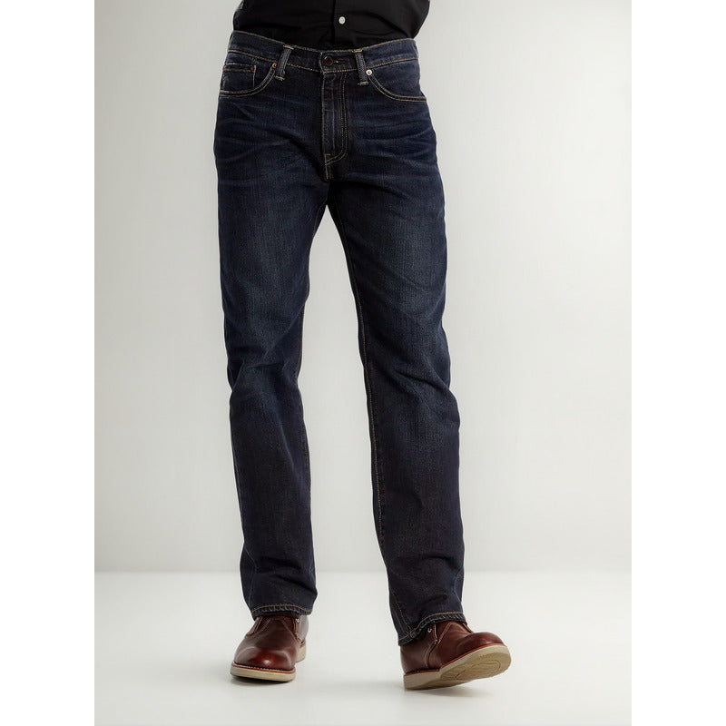 Pantalón Regular De Hombre 005051330 Mod. 505 Marca Levi's® Azul Petróleo Liso 30x32