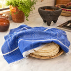 Servilleta De Cocina Multiusos Tejida 54 X 46cm Azul Frutas