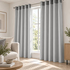 Set De Cortinas 2pz Cortas Viasoft 1.80mx1.18m Vianney® Gris