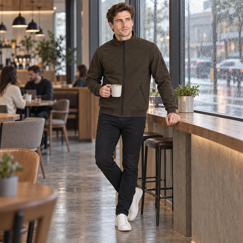 Chamarra Softshell De Hombre Mod. Cw90-pol8728 Greenlander® Marrón G Lisa