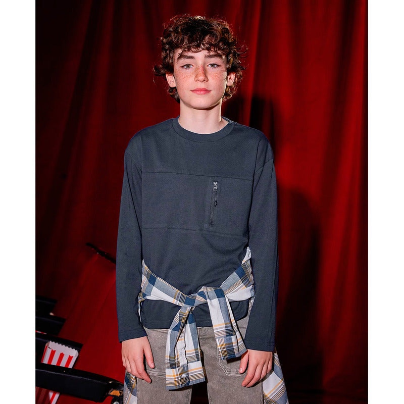 Playera Juvenil Con Bolsillo Mod.7009 Nukutavake Mayoral®