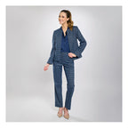Blazer Casual Corto Houndstooth Para Dama Marca Vanity®