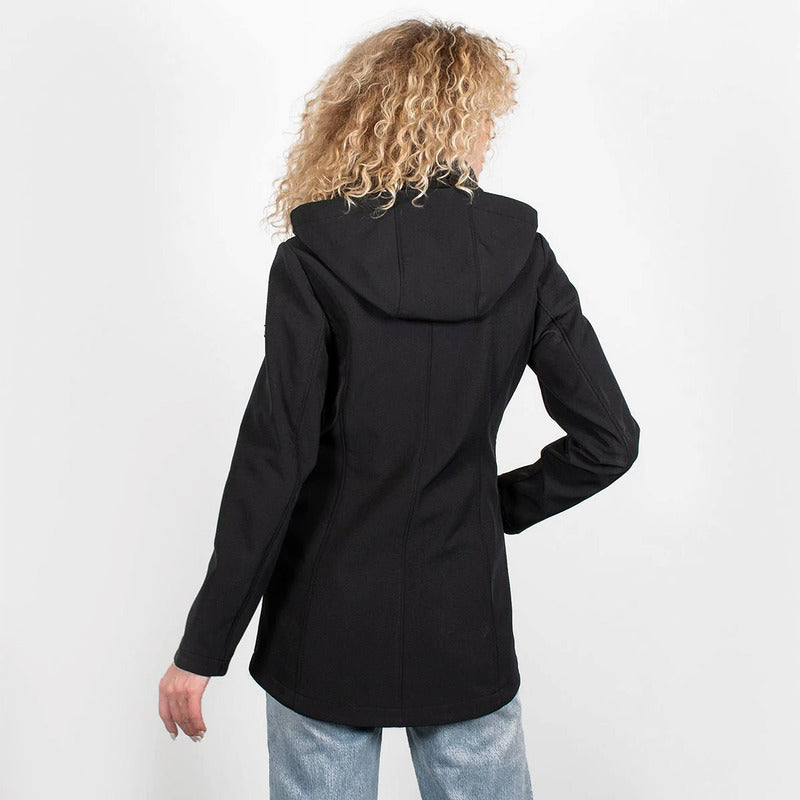 Chamarra Para Mujer Mod.dw89-pol7888 Marca Greenlander® Negro 2xg Lisa
