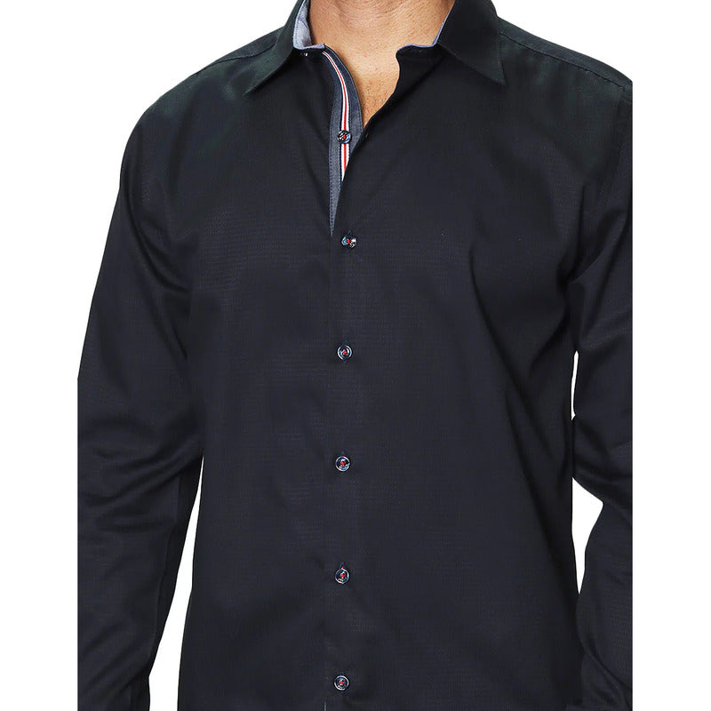 Camisa Para Hombre Manga Larga Regular Fit Marca Bobois®