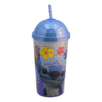 Vaso Con Popote Doble Pared Con Domo 500ml Diseños Animados