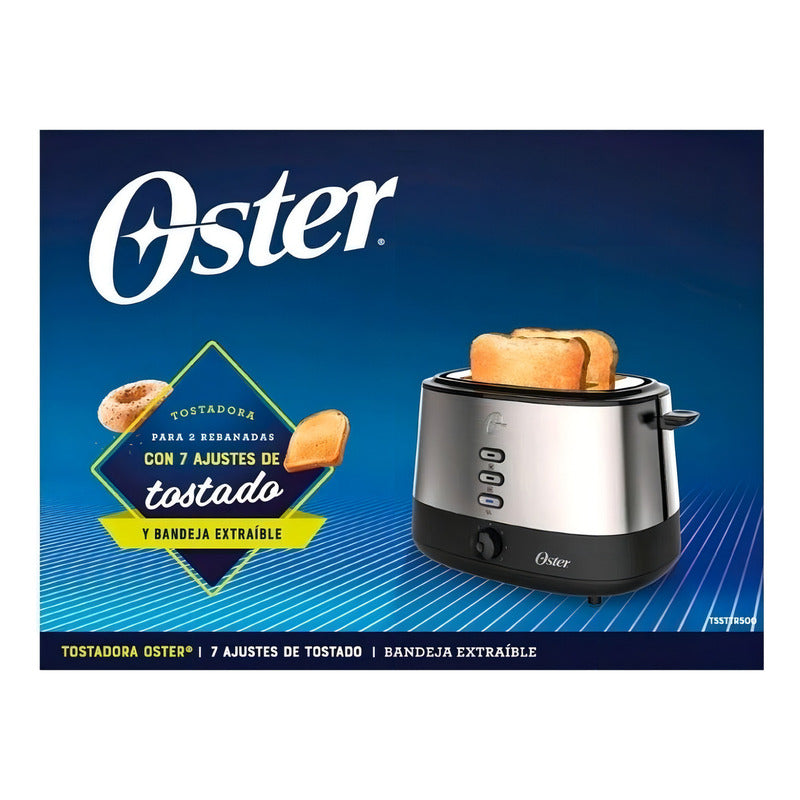 Tostadora Acero Inoxidable 2 Rebanadas Tssttr500 Oster® Color Plateado