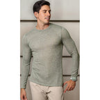 Playera De Hombre Manga Larga Mod.a35311 Marca Bobois®