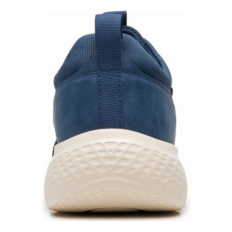 Tenis Para Correr De Hombre Mod.415505 Marca Flexi® Azul Marino Tejido 26.5 Mx