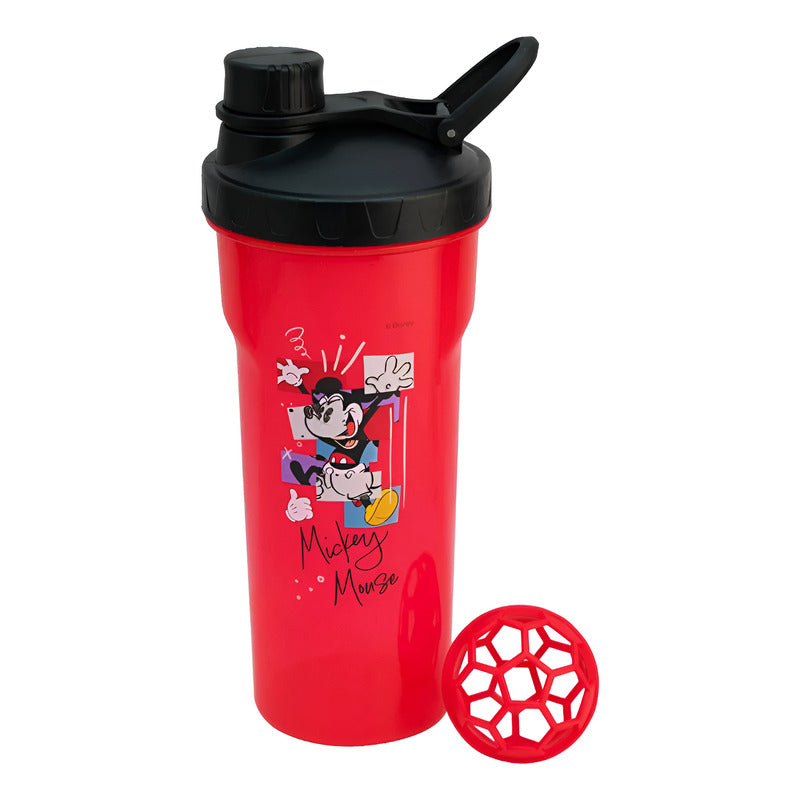 Vaso Mezclador Shaker Con Tapa 700ml Diseños Animados