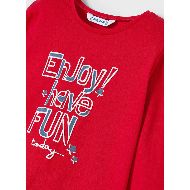 Conjunto Para Niña 3pz Mod. 3740 Carmín Marca Mayoral®