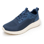 Tenis Para Correr De Hombre Mod.415505 Marca Flexi® Azul Marino Tejido 26.5 Mx
