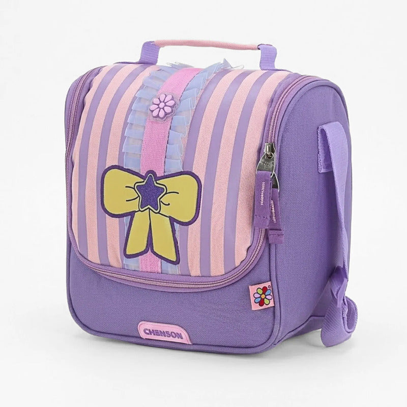 Lonchera Happy Girl Para Niña Mod. Hg70388 Marca Chenson® Lila