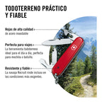 Victorinox Navaja Recruit, Roja, 10 Usos Color Rojo