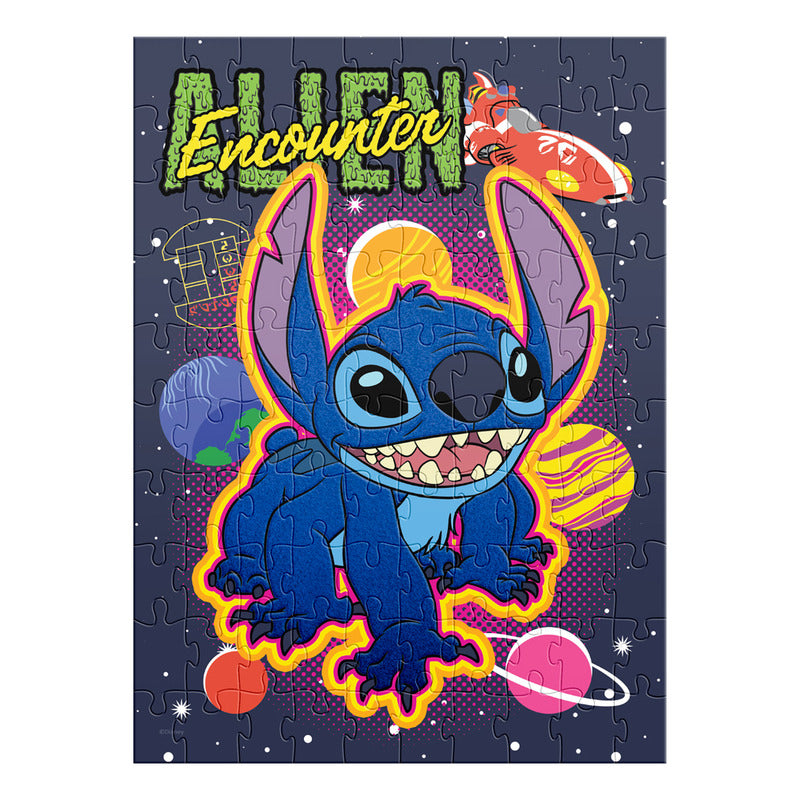 Rompecabezas De Terciopelo Stitch 100 Piezas | Puzzle Suave Disney Infantil Regalo Original Niños Fans Coleccionable