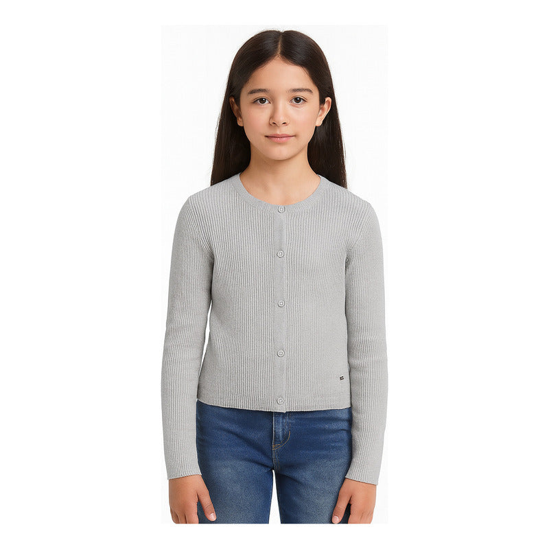 Suéter Tricot Canalé Para Niña Mod.6350 Marca Mayoral®