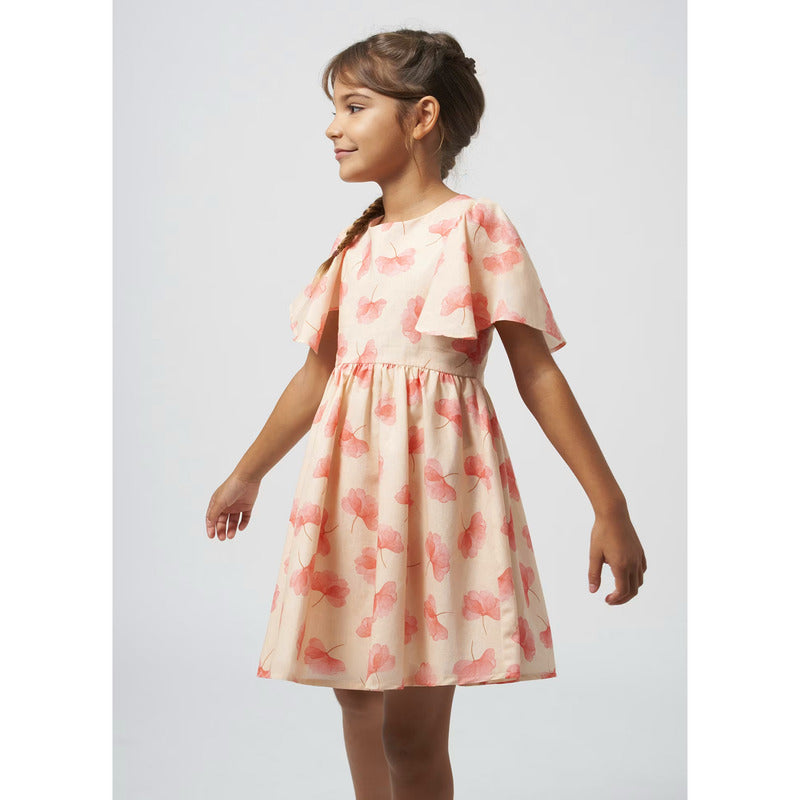 Vestido Estampado Para Niña Mod.6945 Tulipan Marca Mayoral®