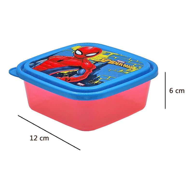 Recipiente Infantil Escolar Para Comida Diseños Varios