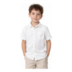 Camisa Casual Para Niño Mod.3112 Marca Mayoral® Blanco Lisa 9 Años