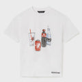 Playera Casual Cómoda Para Niño Mod.6082 Marca Mayoral® Blanco Soda 16 Años Lisa