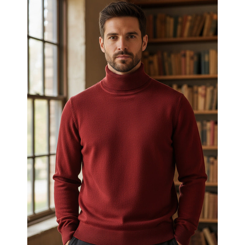 Sueter Cuello Tortuga Para Caballero Mod. E555303 Bobois®