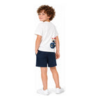 Conjunto Para Niño Short Y Playera Mod.3605 Marca Mayoral® Marino Lisa 8 Años