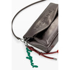 Bolso Para Mujer Mod. 25waxpaq/9225 Marca Desigual® Gris Metalizado Lisa Níquel