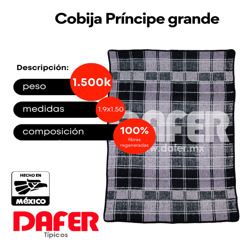 Cobija Mexicana Príncipe De Color Grande 1.5k 1.9x1.5m