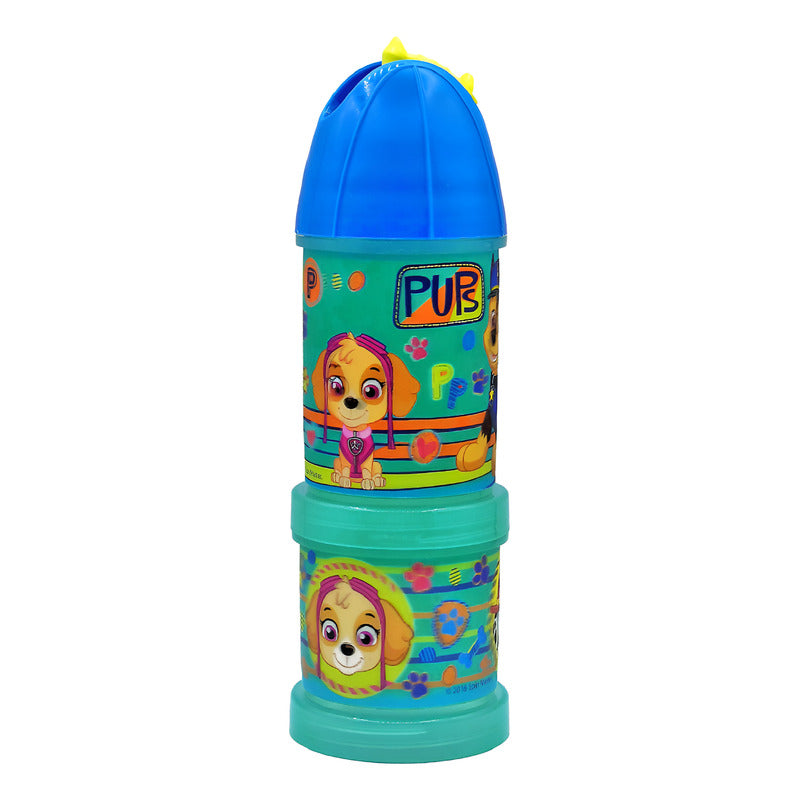 Botella De Agua Con Compartimento Diseño Infantil