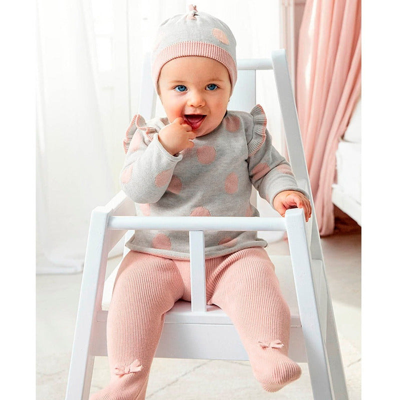 Conjunto De 3pz En Punto Tricot Ecofriends Mayoral® New Born