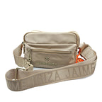 Bolso Crossbody Casual Para Dama M. 2890 Marca Jaime Ibiza® Taupe Lisa