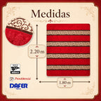 Cobertor Ligero Micrograbado 1.80x2.10m Providencia® Premium Delta 1 Kg Rojo