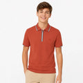 Playera Polo Para Niño Mod.6166 Marca Mayoral Nukutavake® Tomate 16 Años Lisa