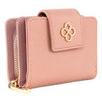 Cartera Con Broche Para Dama Mod.ji697 Jaime Ibiza® Rosa Liso