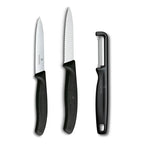 Set Cuchillos Swiss Classic Con Pelador I Negro Victorinox
