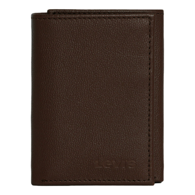 Billetera De Hombre Trifold Wallet 87524-0061 Marca Levi's® Marrón Liso