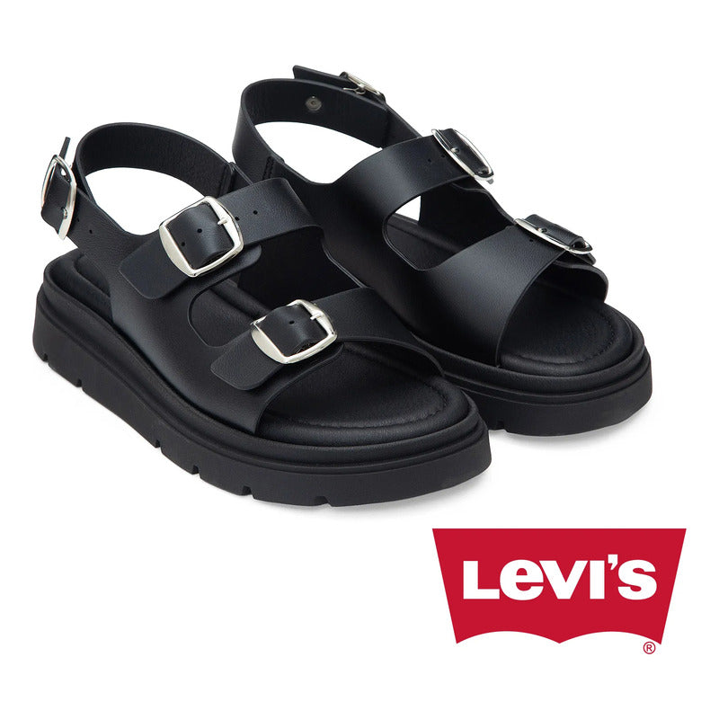 Sandalias Casuales Prudence Para Mujer Mod. L1126221 Levi's® Negro Prudence 25 Mx