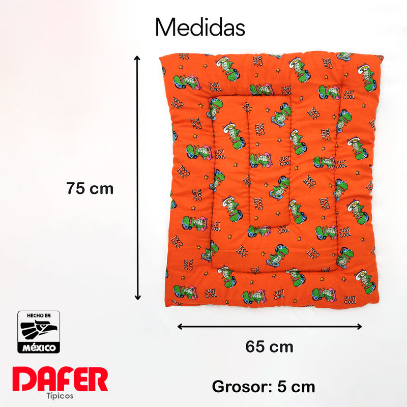 Tapete Estampado Y  Acolchado Transportadora Para Mascota