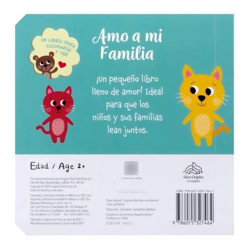 Libro Para Niños Amo A Mi Familia
