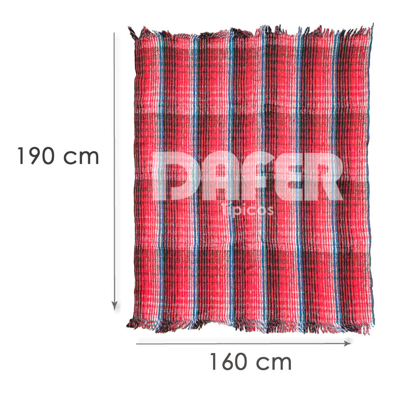 Cobija Mexicana Manta De Color 1.90x1.60m 2k Económica