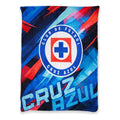 Frazada Ligera Super Suave Matrimonial Futbol Providencia® Equipo 500 G Maquina Azul