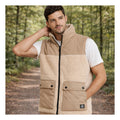 Chaleco Aborregado Para Caballero Mod.h45307 Marca Bobois® Beige Lisa M
