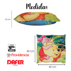 Cojín Reversible Infantil 45x45 Ultra Suave Providencia®