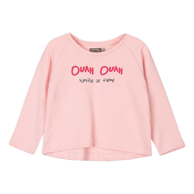 Sueter De Niña Con Estampado Mod.226-6021al Marca Losan®