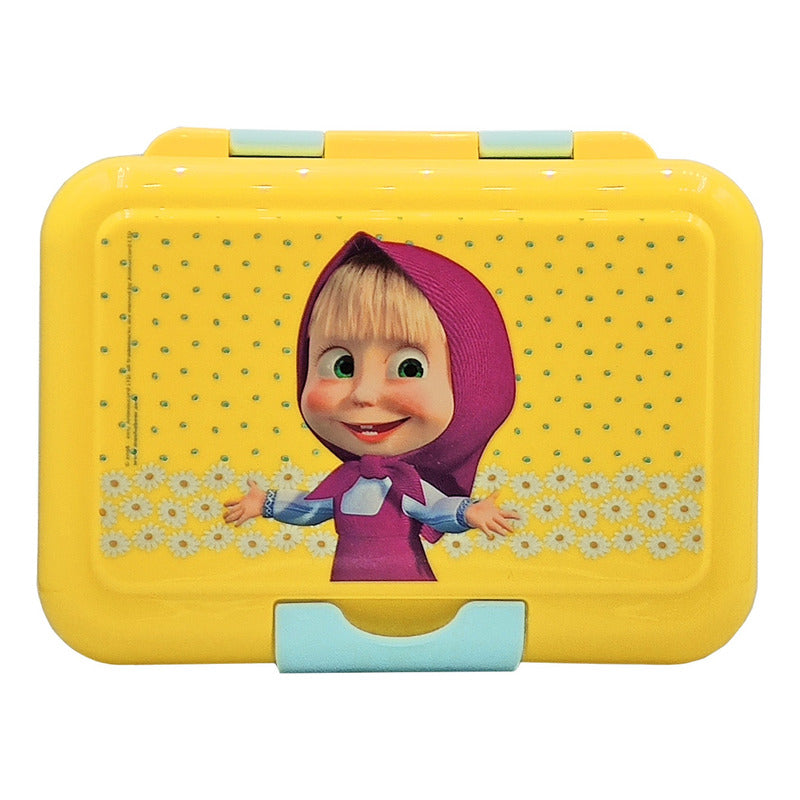 Lonchera Infantil De Plástico Con Botella Diseños Varios